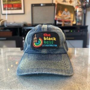 The Black Keys Band Denim Lets Rock World Tour Pride Adjustable Dad Cap Hat